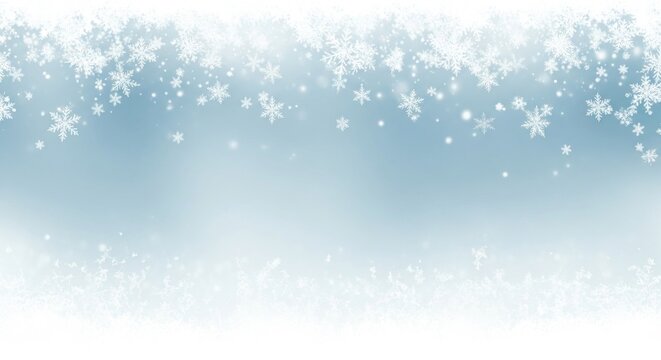 A snowflake pattern on a blue background with a white border. - Powered by Adobe