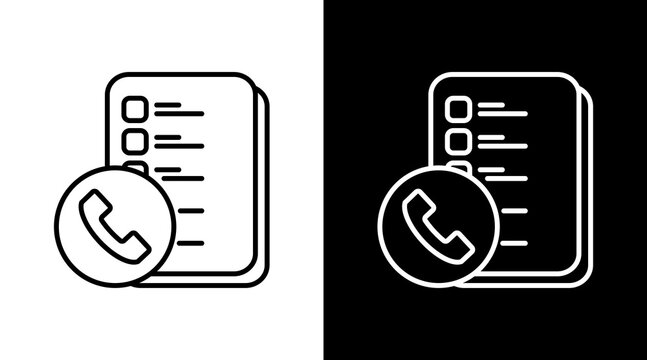Call Log Icon For Design Elements