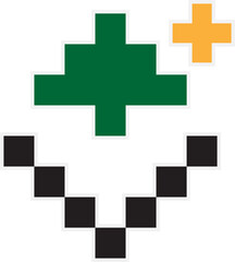 트리모양의 픽셀아트