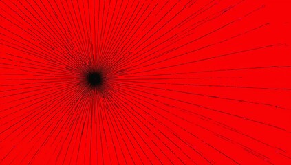 Vibrant red abstract background with radiating lines pattern