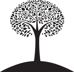vector tree silhouette ,silhouette of tree ,tree silhouette vector ,tree, leaf, branch, nature, vector, silhouette, plant, summer, leaves, design, icon, forest, life, trunk, growth, ecology, symbol, a