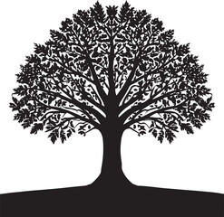 vector tree silhouette ,silhouette of tree ,tree silhouette vector ,tree, leaf, branch, nature, vector, silhouette, plant, summer, leaves, design, icon, forest, life, trunk, growth, ecology, symbol, a