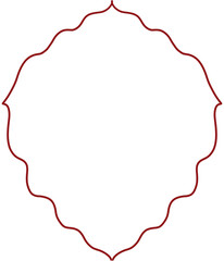 Ornate Frame Wedding And Invitations Design