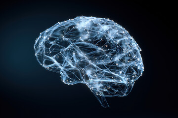 Abstract Digital Brain Representing Artificial Intelligence and Future Technology