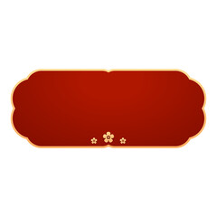 Happy Chinese new year 2026. Chinese new year banner for show product. Greeting card. China frame with lantern on red background.