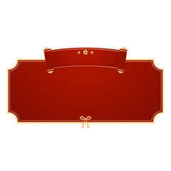 Happy Chinese new year 2026. Chinese new year banner for show product. Greeting card. China frame with lantern on red background.