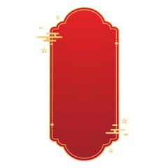 Happy Chinese new year 2026. Chinese new year banner for show product. Greeting card. China frame with lantern on red background.
