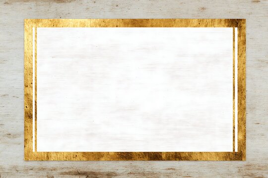 Square frame with a gold border