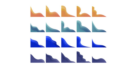 Business Gradient Transparent Corner