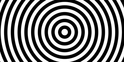 Hypnotic black and white spiral pattern with concentric circles. Perfect for psychedelic, trippy designs.