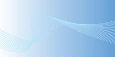 Blue wavy line pattern background vector