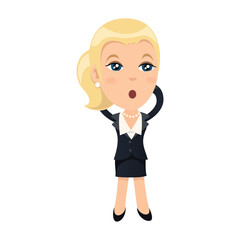 cartoon businesswomen
