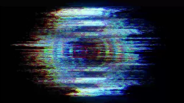  Fractal Glitch Noise Animation Loop