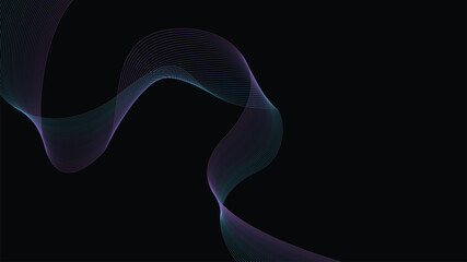 black background with rainbow colored spiral lines