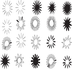 Abstract Loading Spinner Icons Set | Circular Progress Indicators Vector