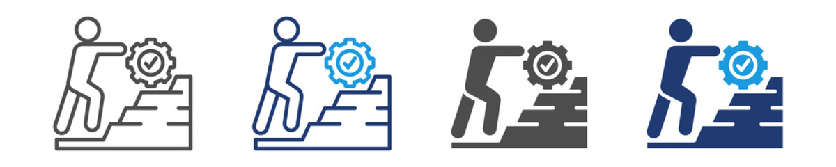 effort icon set multiple style