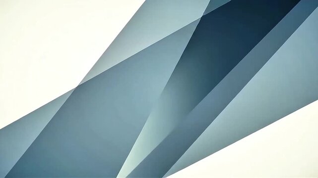 Seamless loop geometric motion background with blue gray and white diagonal shapes