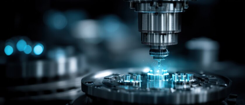 Precision metalworking machine in action
