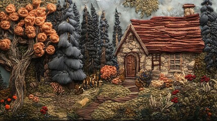 Organic Forest Growth Macro Texture