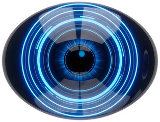 Biometric Iris Scan Digital Eye Security and Surveillance Technology Concept