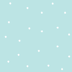 Light blue seamless polka dot pattern in soft pastel tones for nursery and stationery design