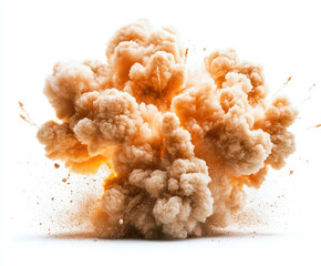 Explosion isolated on white background