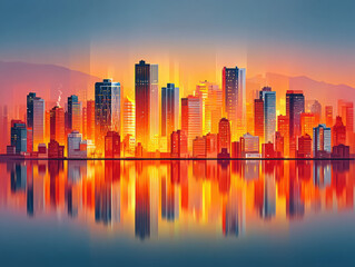 Fototapeta premium Quebec Canada skyline