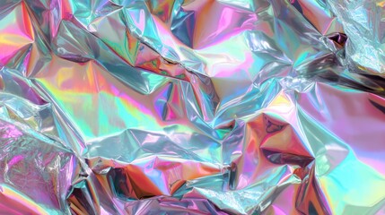 Iridescent holographic foil texture