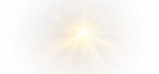 Glow beam light star flash magic radiant rays.  © SerMen