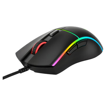 Colorful gaming mouse with rgb lighting