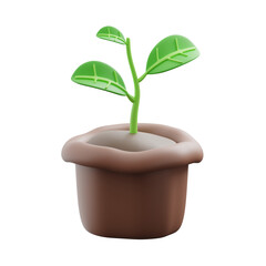 Plant 3D illustration
