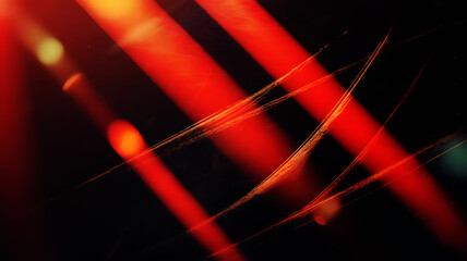 Light leak overlay effect with red light flares, scratches, and dust, retro noisy film texture with light leak flare on black background, texture with colourful light leaks.