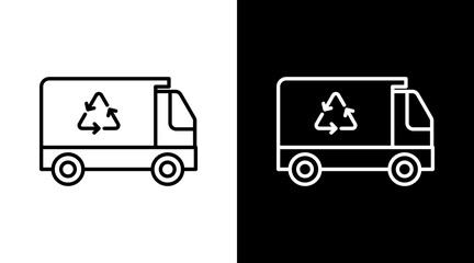 Garboge Truck Icon For Design Elements