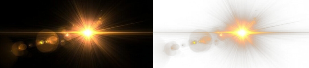 Glow beam star light flash radiant cosmic rays energy space.
