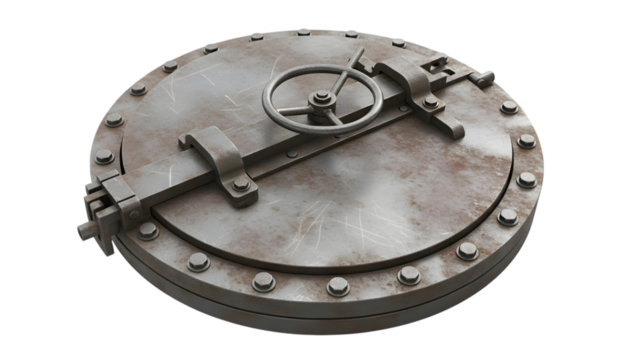 Vault isolated on white PNG - Powered by Adobe
