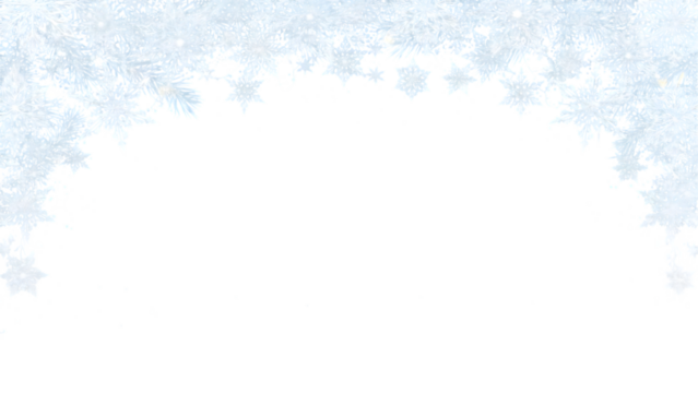 snowflakes border, isolated on transparent background PNG - Powered by Adobe