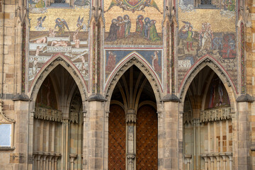 Obraz premium St Vitus Cathedral in Prague, Czech Republic