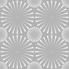 seamless botanical pattern of painted oriental motifs 