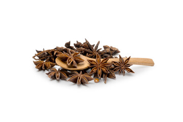 Organic Star Anise Pods with Wooden Spoon