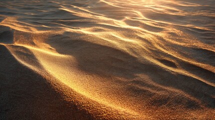 Golden sand dunes texture closeup