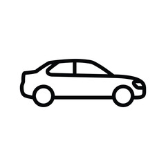 Simple car illustration on white background