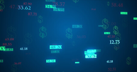 Stock market growth Transfer Background.Dynamic stock market For Business Workflow,Data Exchange,global financial,money investment analysis, And Digital Communication.Financial Digital Element BG