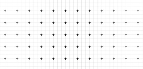 White background with grid and dot vector