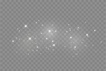 Subtle Light Sparkle Effect with Bokeh Particles, Vector Illustration