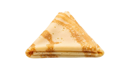 Golden Triangle Folded Crepe Product Shot Isolated on White Background