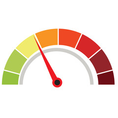 Car Dashboard. Car Panel Display. Car Speedometer Dashboard. Tachometer or Odometer Display. Vector Illustration