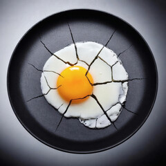 fried eggs on a plate