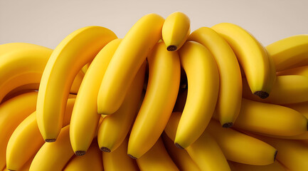 A vibrant collection of fresh bananas showcasing their bright yellow color and healthy appeal, perfect for various culinary uses.
