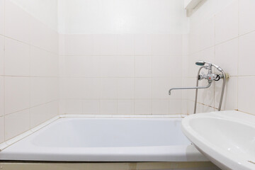 modern bathroom room with toilet and washing machine