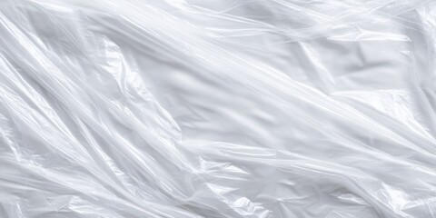 Obraz premium Crinkled clear plastic texture with light reflections